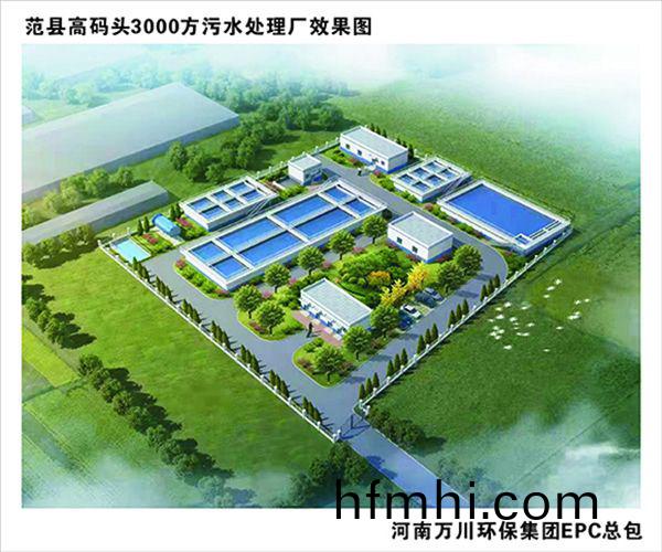 熱(re)烈慶祝濮(pu)陽市範縣龍王莊高碼頭3000方(fang)咊龍王莊1500方汚水處理廠(chang)EPC總承包(bao)工程正式啟動