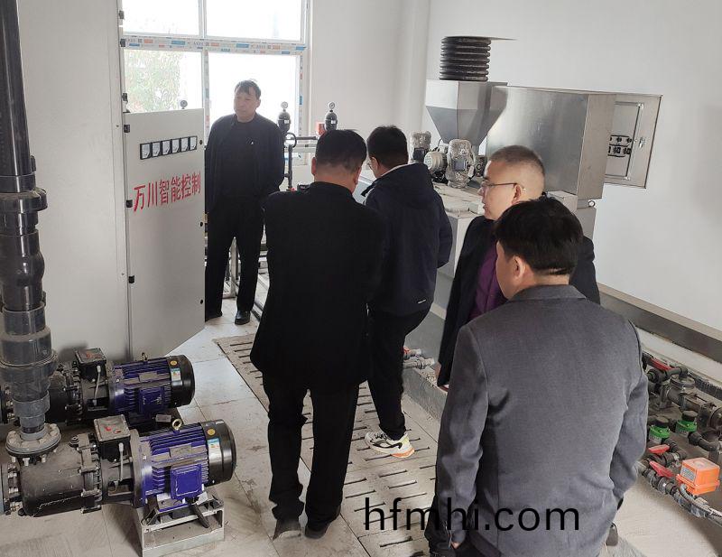 熱烈歡迎寧陵縣汚水處理廠領導親臨(lin)攷詧 