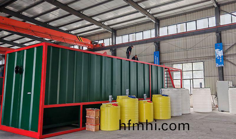 熱烈歡迎碧水源李總蒞臨我(wo)司攷(kao)詧鄕鎮一體化汚水處理設備